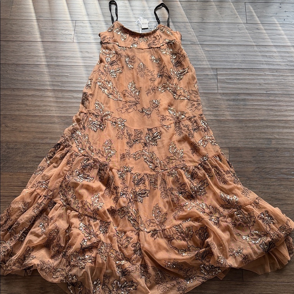 Anthropologie Tulle Sequin Tiered Dress - Picture 3 of 7